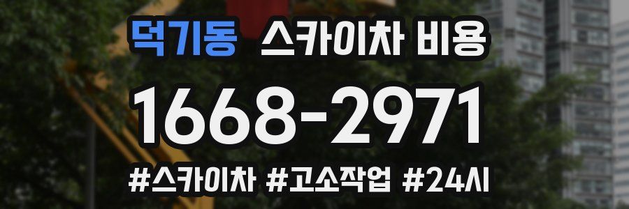 덕기동 스카이차 비용