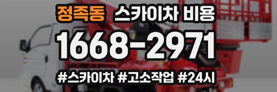 정족동 스카이차 비용