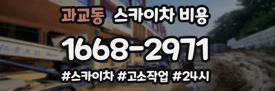 과교동 스카이차 비용