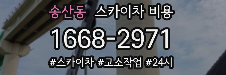 송산동 스카이차 비용