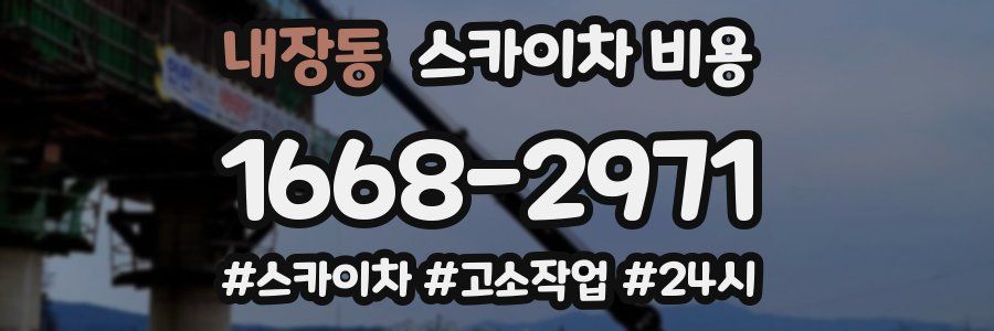 내장동 스카이차 비용