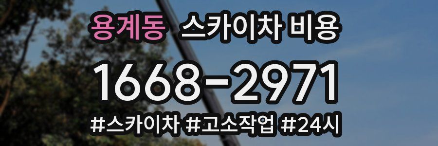 용계동 스카이차 비용