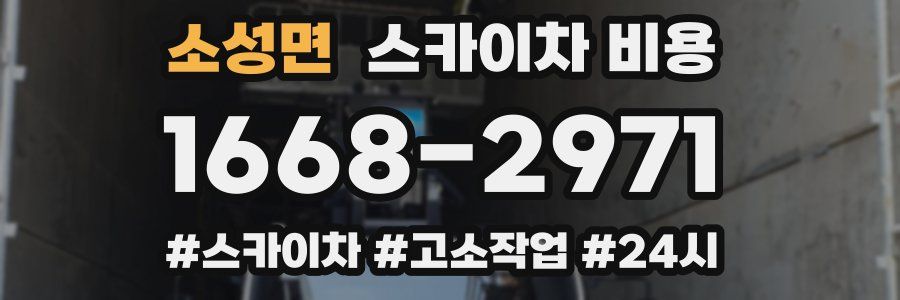 소성면 스카이차 비용