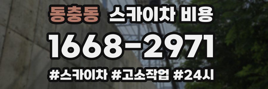 동충동 스카이차 비용