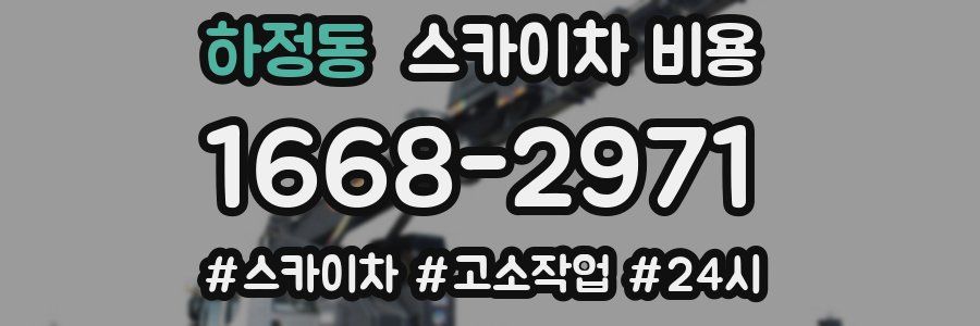 하정동 스카이차 비용