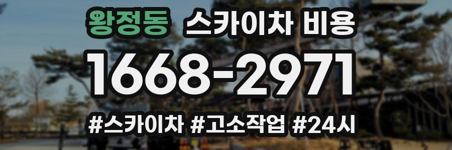 왕정동 스카이차 비용