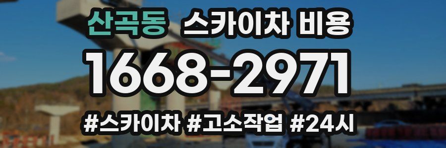 산곡동 스카이차 비용