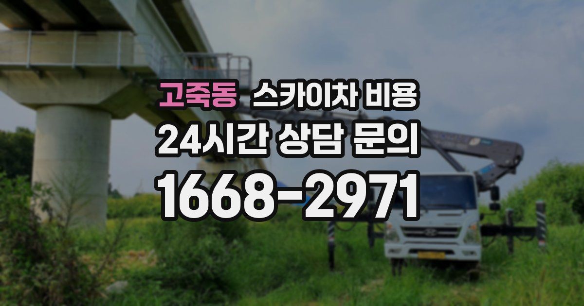 고죽동 스카이차 비용