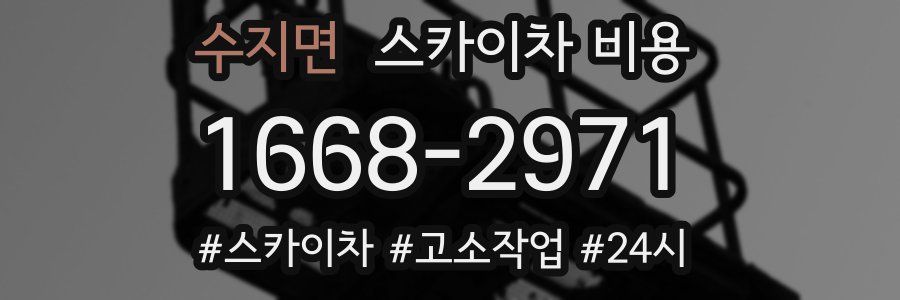 수지면 스카이차 비용