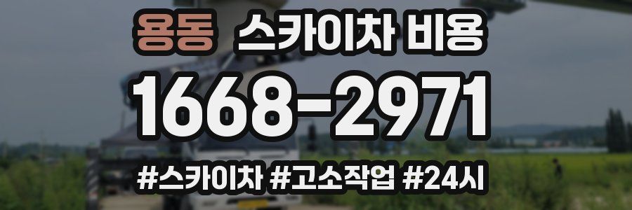 용동 스카이차 비용