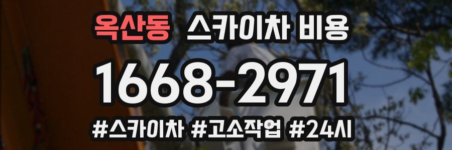 옥산동 스카이차 비용