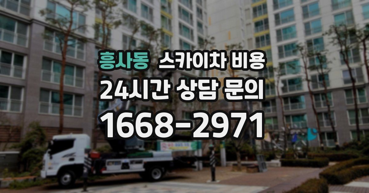흥사동 스카이차 비용