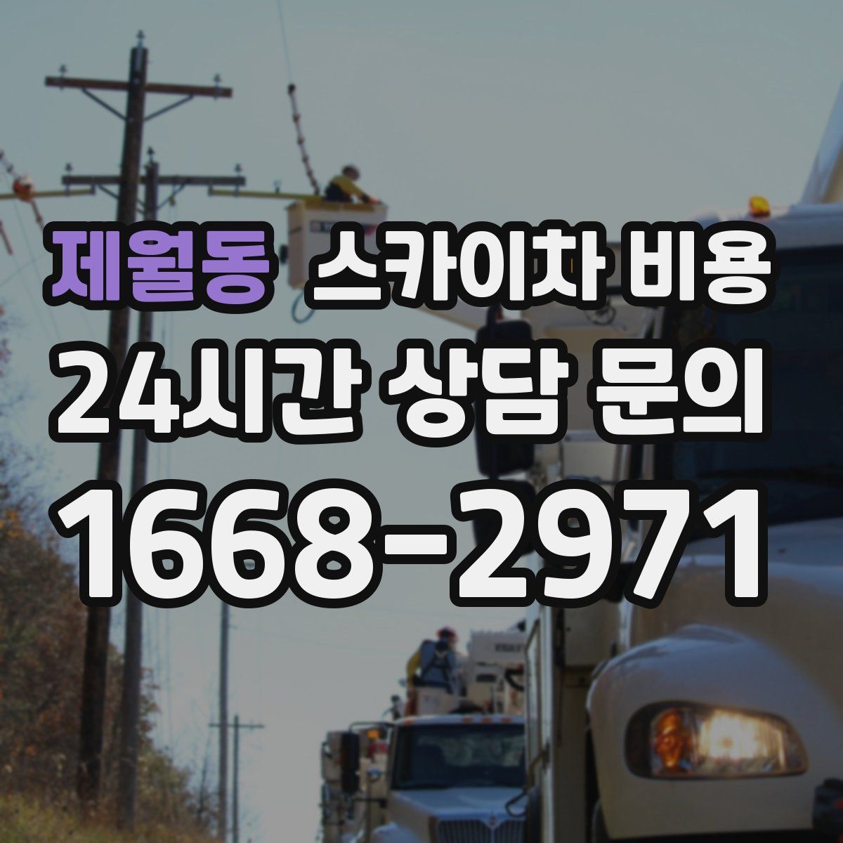 제월동 스카이차 비용