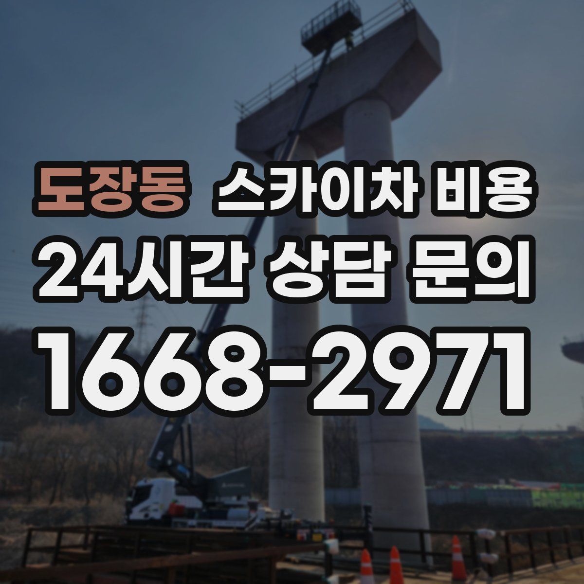 도장동 스카이차 비용