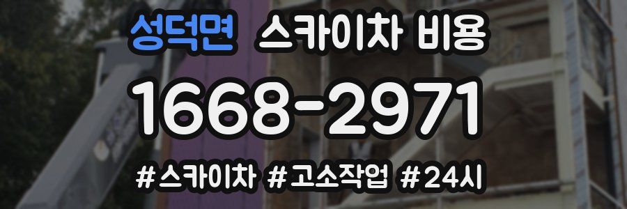 성덕면 스카이차 비용