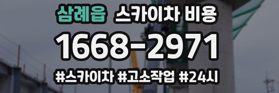 삼례읍 스카이차 비용