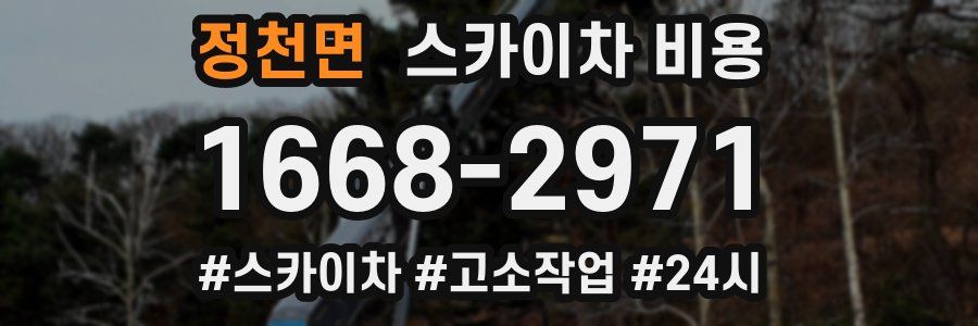 정천면 스카이차 비용