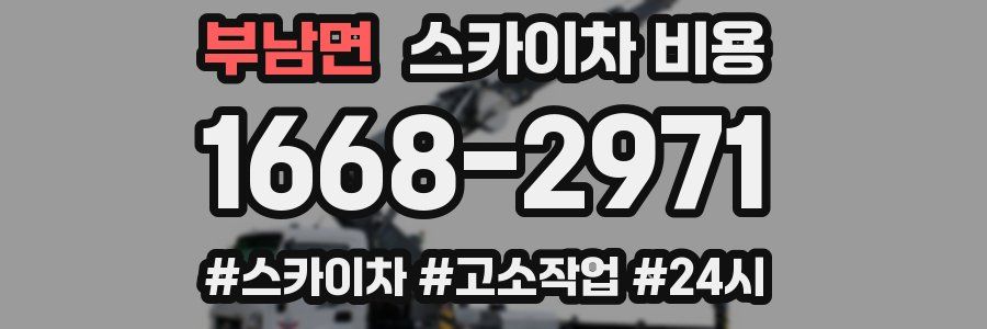 부남면 스카이차 비용