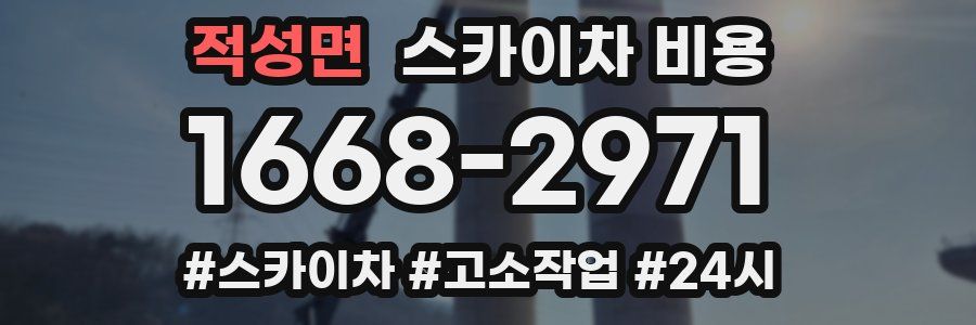 적성면 스카이차 비용