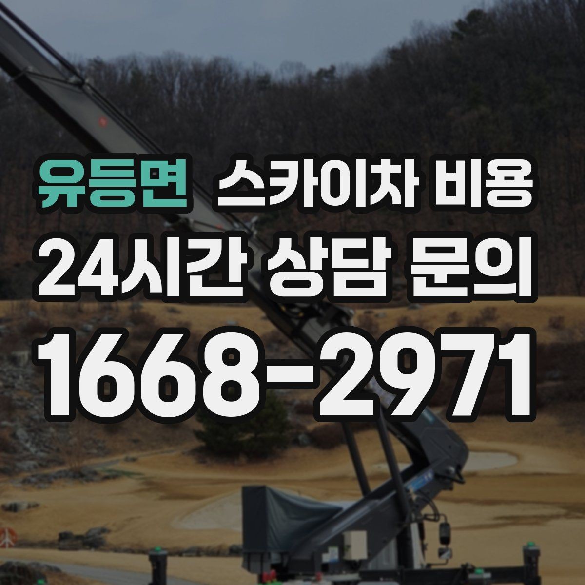 유등면 스카이차 비용 현장 변수까지 고려한 합리적 안내 받기