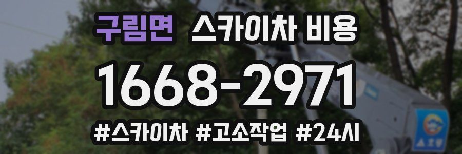 구림면 스카이차 비용