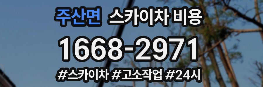 주산면 스카이차 비용