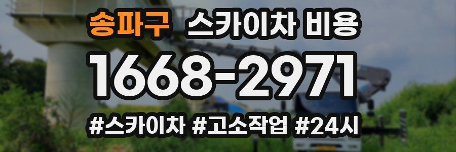 송파구 스카이차 비용