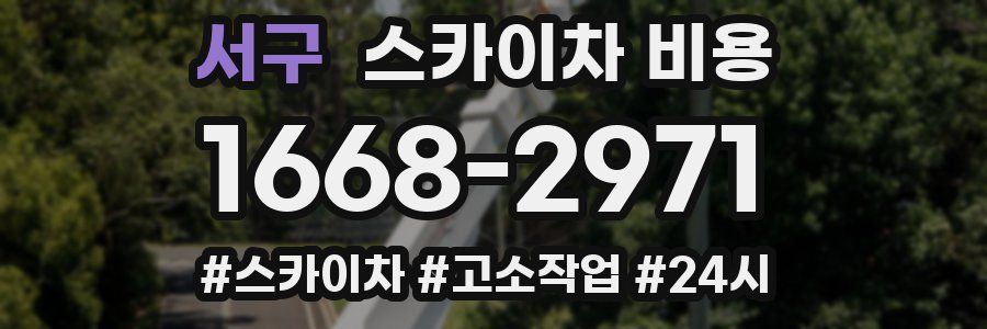서구 스카이차 비용