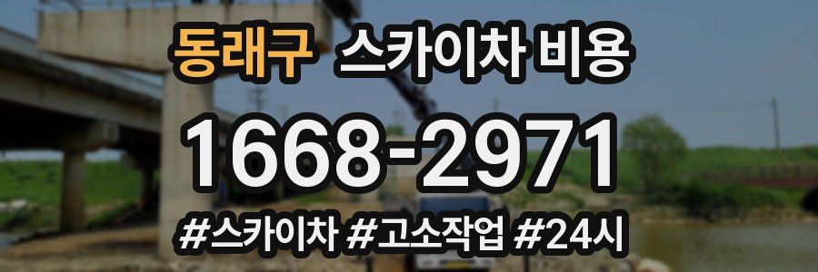 동래구 스카이차 비용