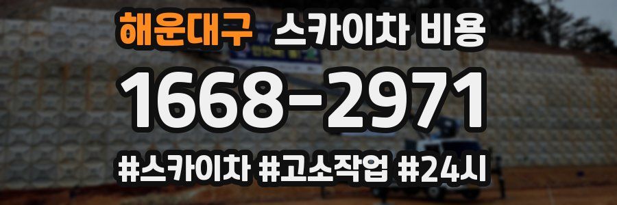 해운대구 스카이차 비용