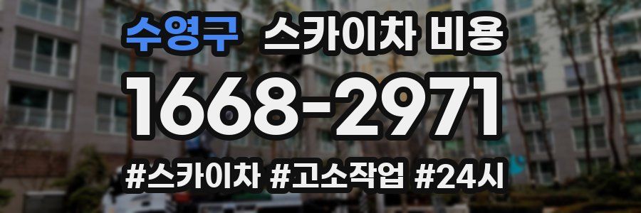 수영구 스카이차 비용