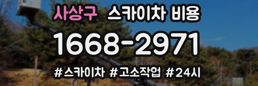 사상구 스카이차 비용