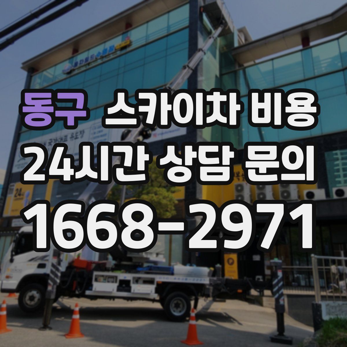 동구 스카이차 비용