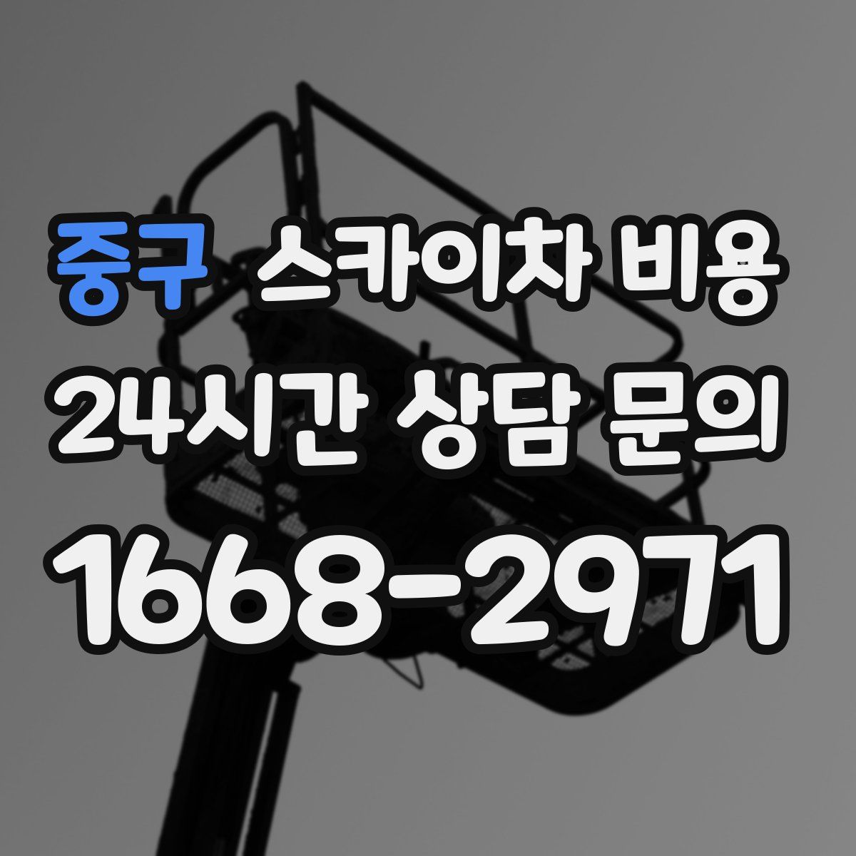 중구 스카이차 비용