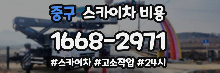 중구 스카이차 비용