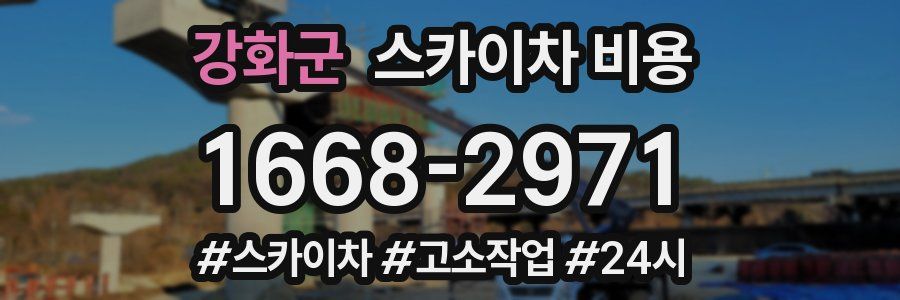 강화군 스카이차 비용