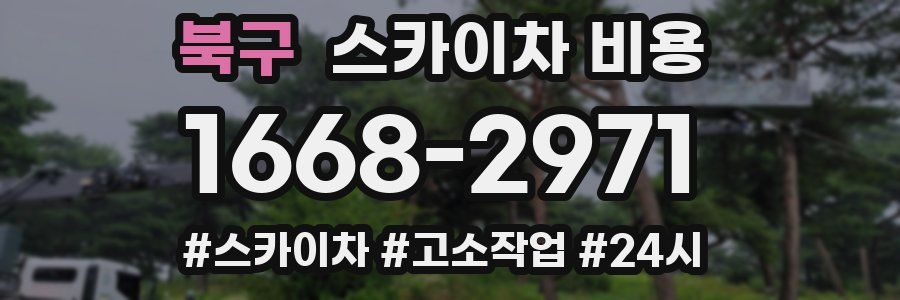 북구 스카이차 비용