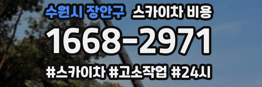 수원시 장안구 스카이차 비용