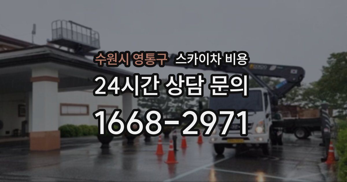 수원시 영통구 스카이차 비용