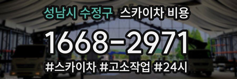성남시 수정구 스카이차 비용