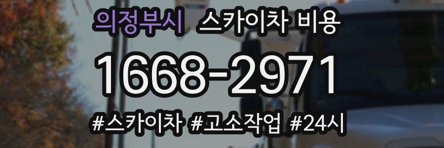 의정부시 스카이차 비용