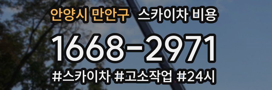 안양시 만안구 스카이차 비용