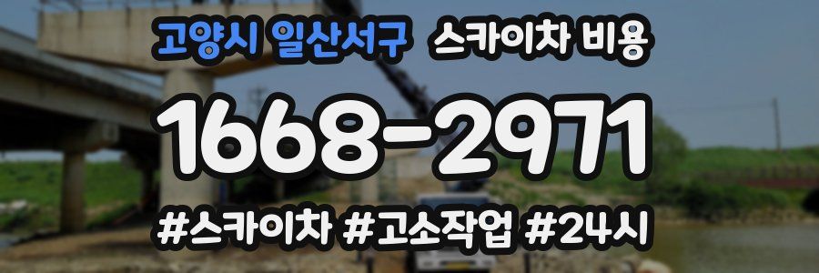 고양시 일산서구 스카이차 비용