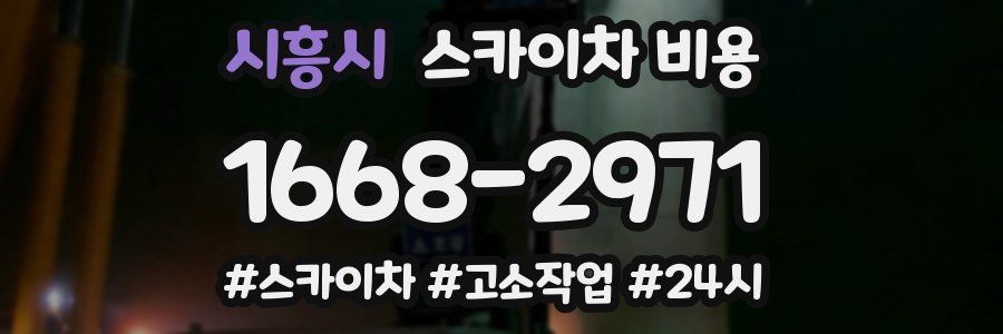 시흥시 스카이차 비용