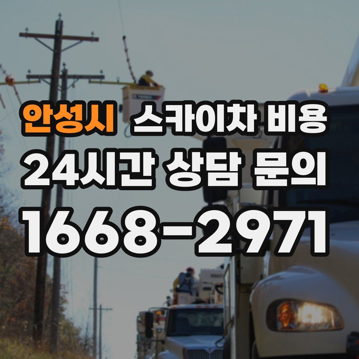 안성시 스카이차 비용