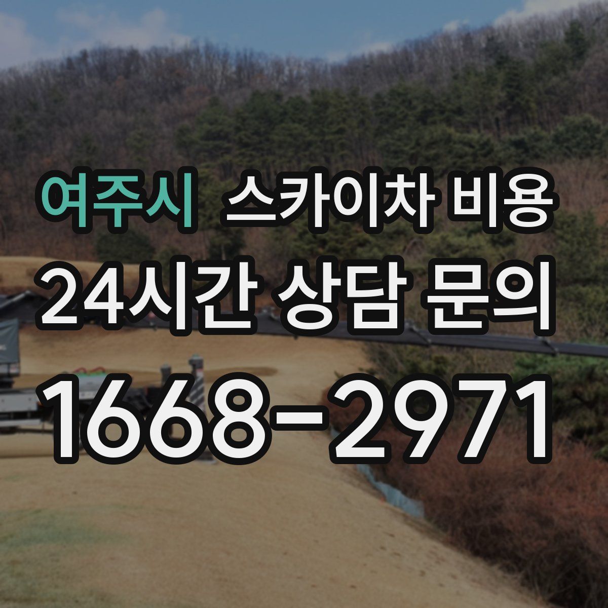 여주시 스카이차 비용