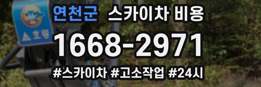 연천군 스카이차 비용