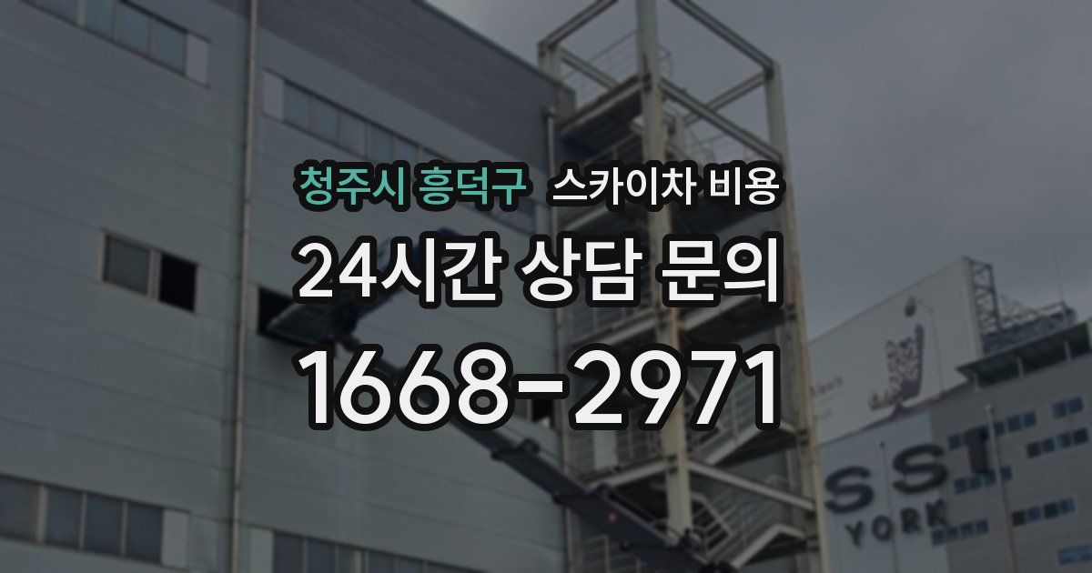 청주시 흥덕구 스카이차 비용