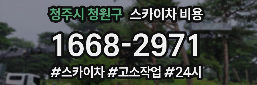 청주시 청원구 스카이차 비용