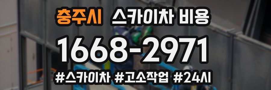 충주시 스카이차 비용